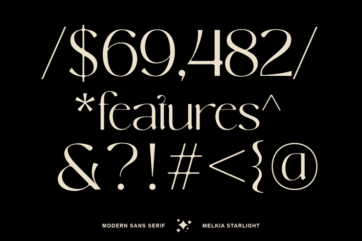 Melkia Starlight字体 1