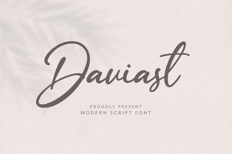 Daviast字体 1