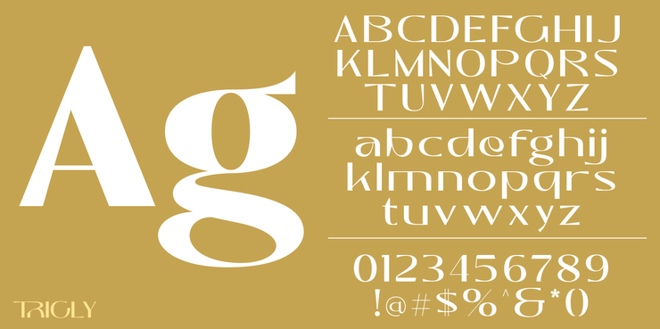 Trigly Black字体 1