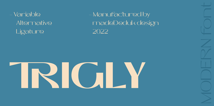 Trigly Black字体 4