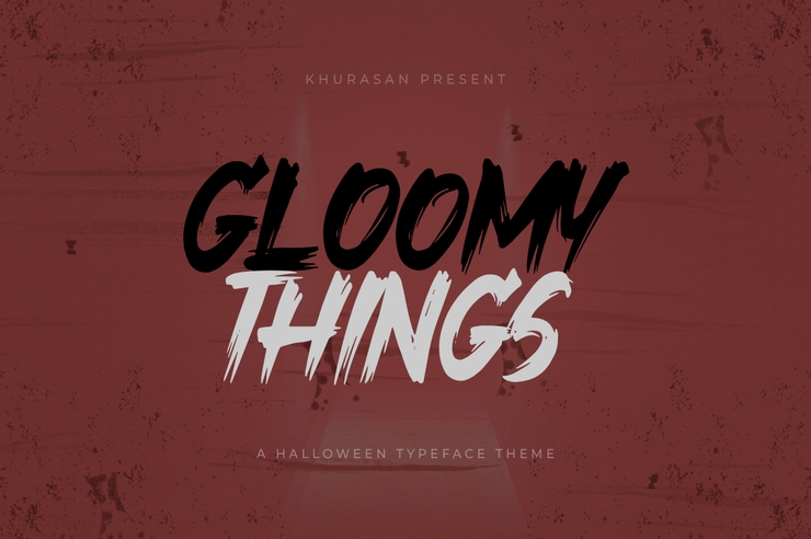 Gloomy Things字体 1