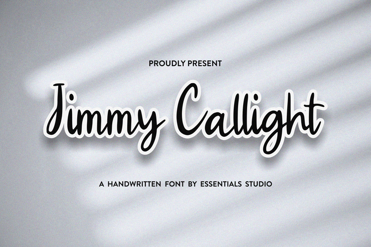 Jimmy Callight字体 3