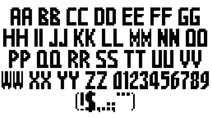 Sonic Advance 2字体 1