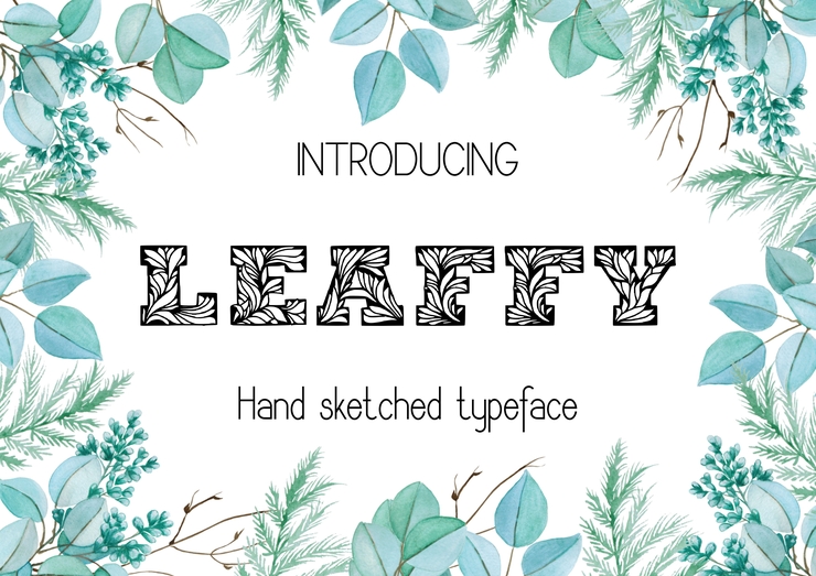 Leaffy字体 4