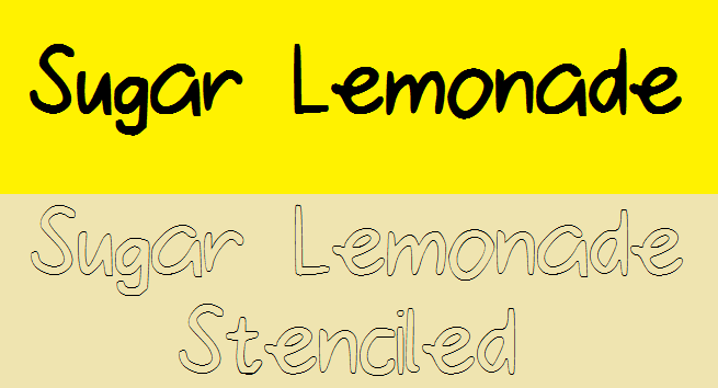 SugarLemonade字体 4