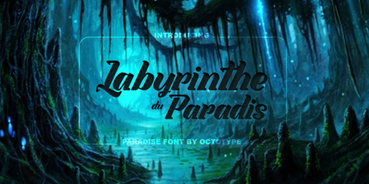 Labyrinthe du Paradis字体 1