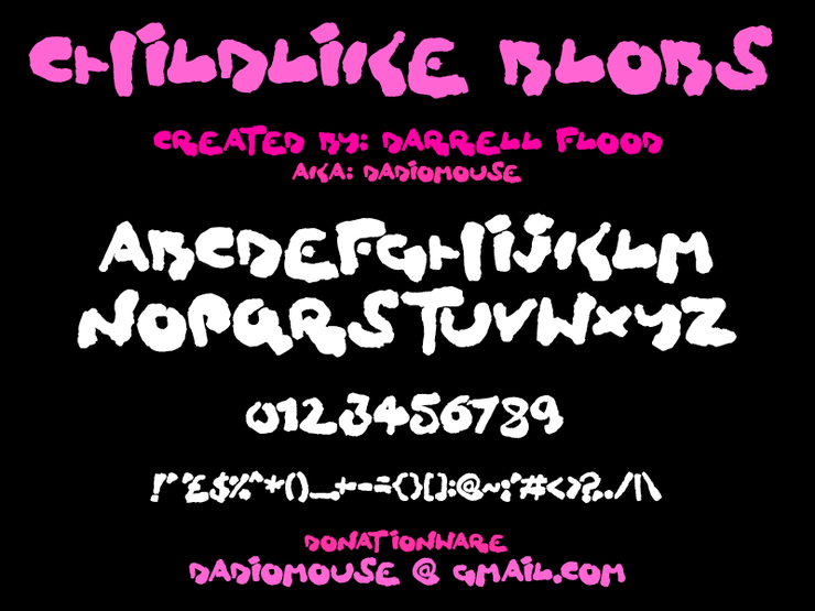 Childlike Blobs字体 1