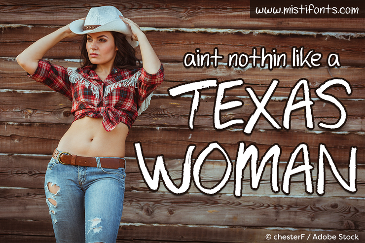 Texas Woman字体 1
