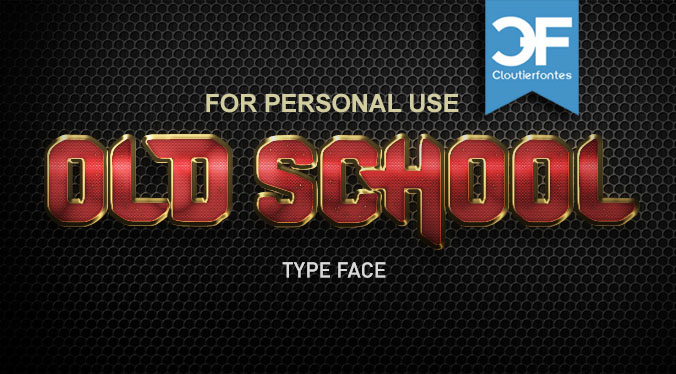 CF Old School字体 1