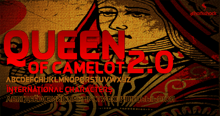 Queen of Camelot 2.0字体 3