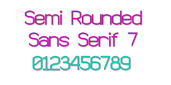 Semi Rounded Sans Serif 7字体 1