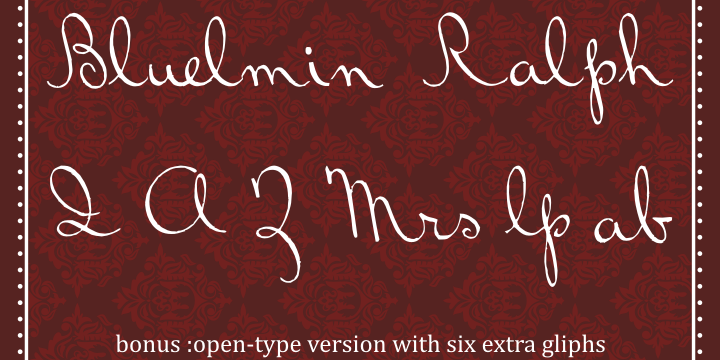 Bluelmin Ralph字体 1