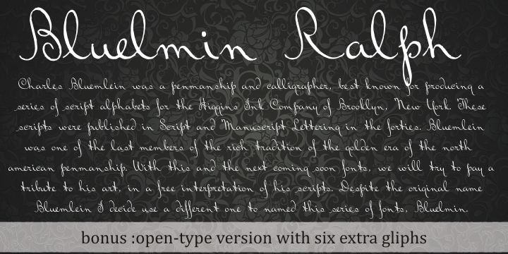 Bluelmin Ralph字体 2