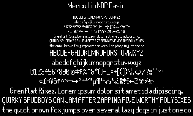 Mercutio NBP Basic字体 1