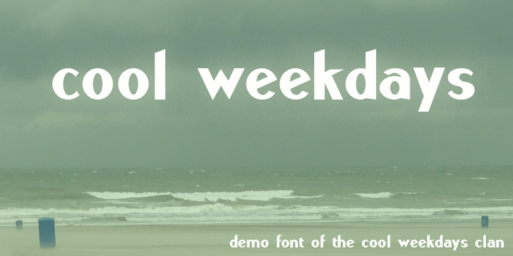 Cool Weekdays Demo字体 1