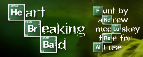 Heart Breaking Bad字体 1