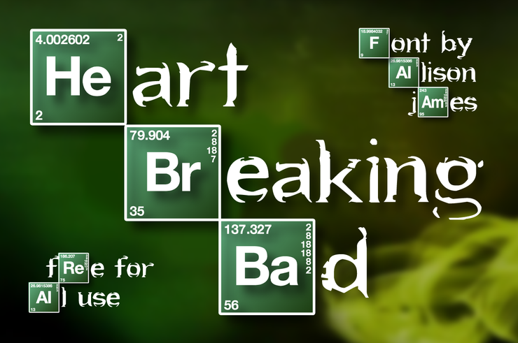 Heart Breaking Bad字体 2