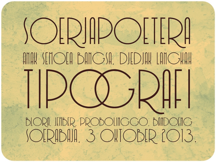 Soerjaputera字体 1