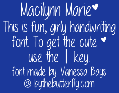 Macilynn Marie字体 1