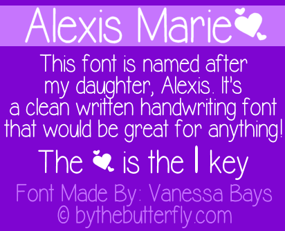 Alexis Marie字体 1