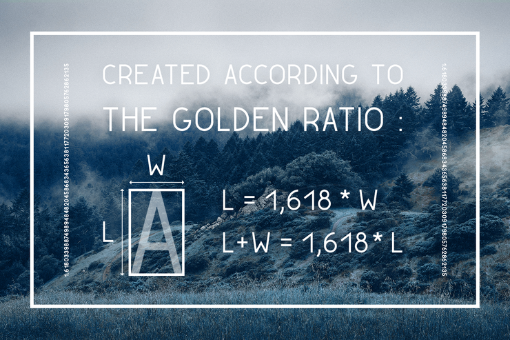 Golden Ratio Demo字体 1
