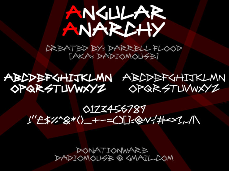 Angular Anarchy字体 1