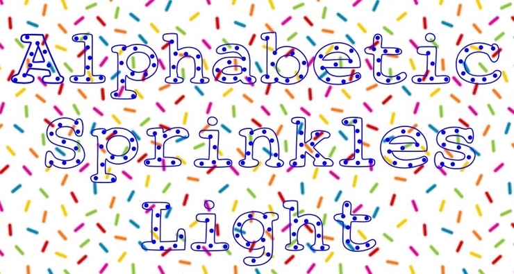 Alphabetic Sprinkles字体 1