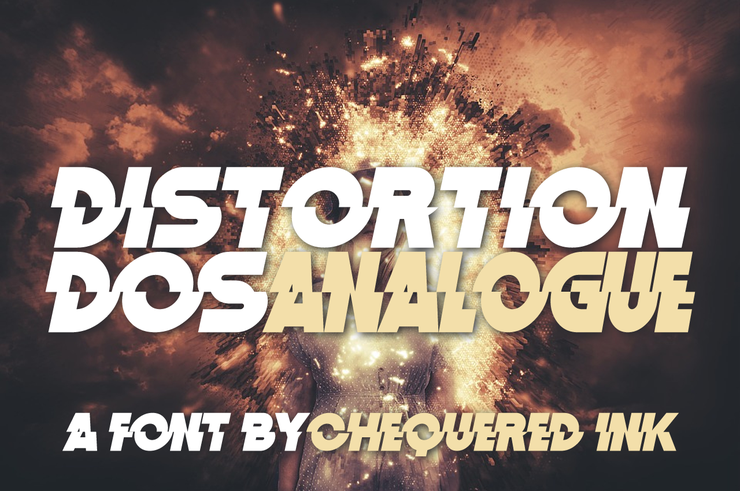 Distortion Dos Analogue字体 1