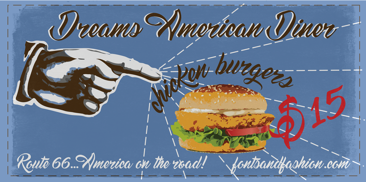Dream American Diner demo字体 2