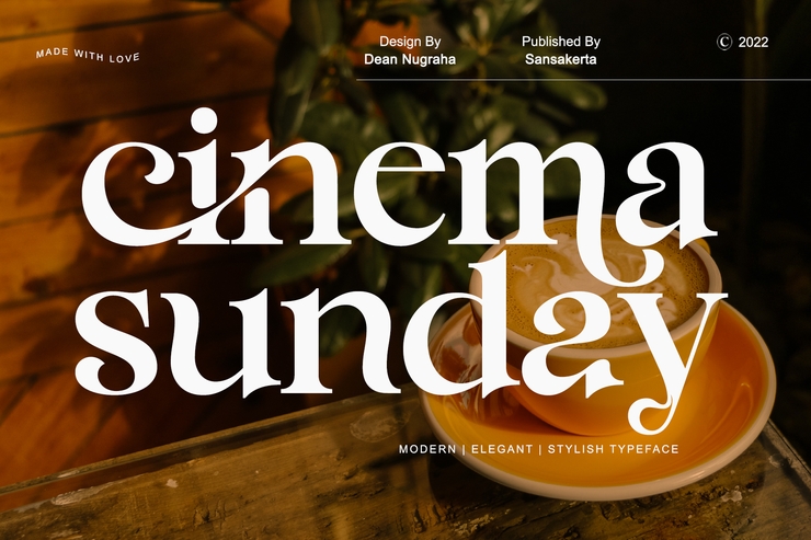 cinema sunday ligature字体 4