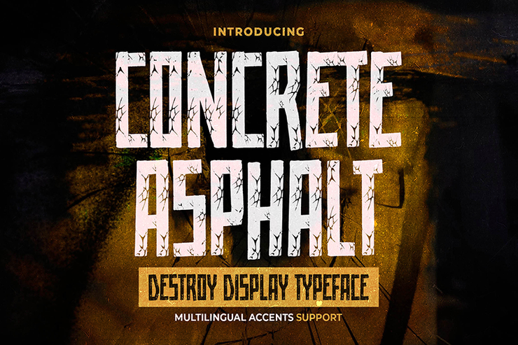 Concrete Asphalt字体 1