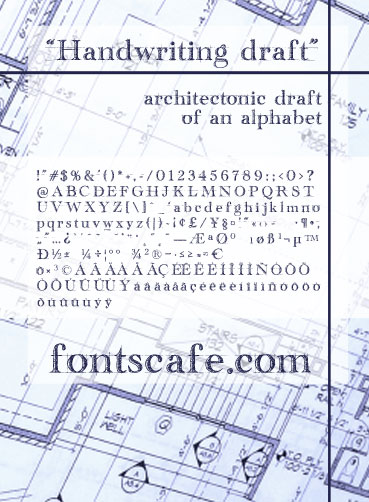 handwriting draft字体 2