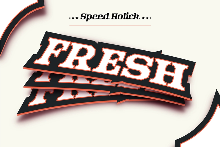 Speed Holick字体 4