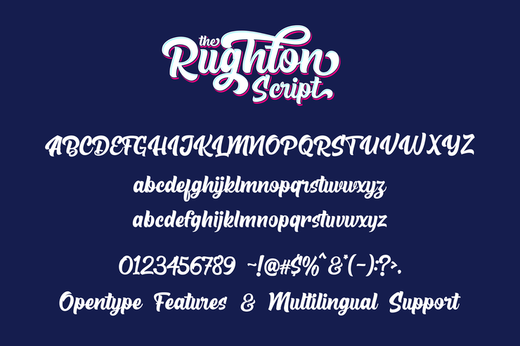 The Rughton Script字体 2
