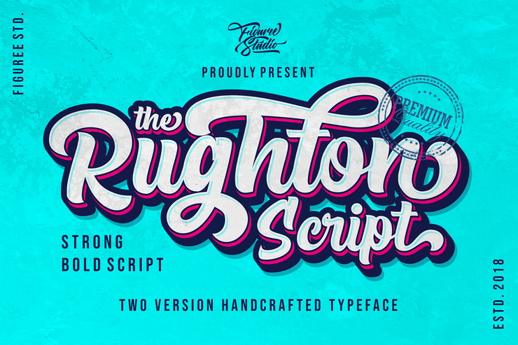 The Rughton Script字体 4
