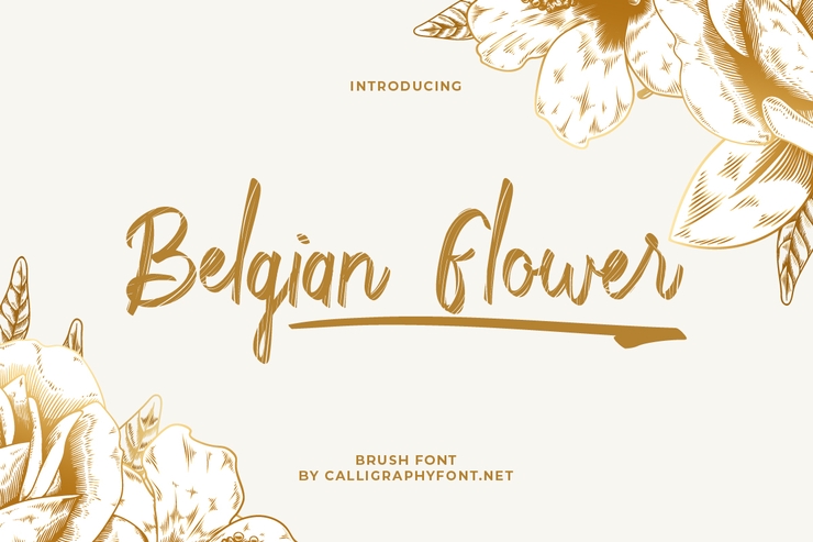Belgian Flower字体 1