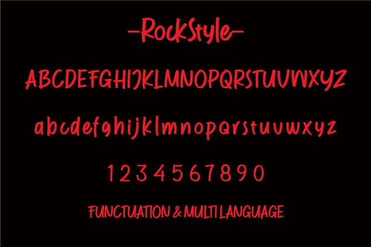 Rock Style字体 7