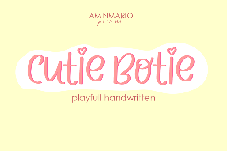 CUTIE BOTIE字体 1