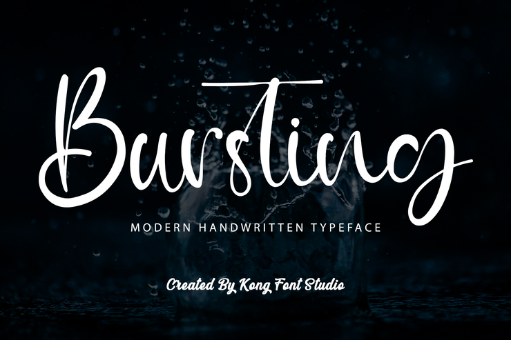 Bursting字体 1