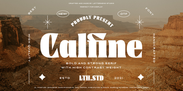 Calfine字体 1
