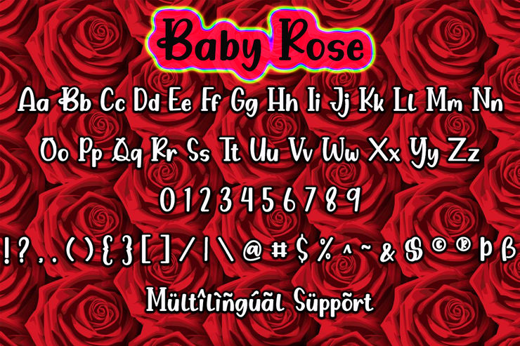 Baby Rose字体 2