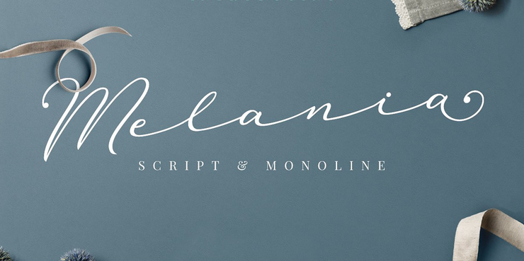 Melania Script字体 1