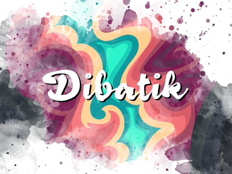 d Dibatik字体 1
