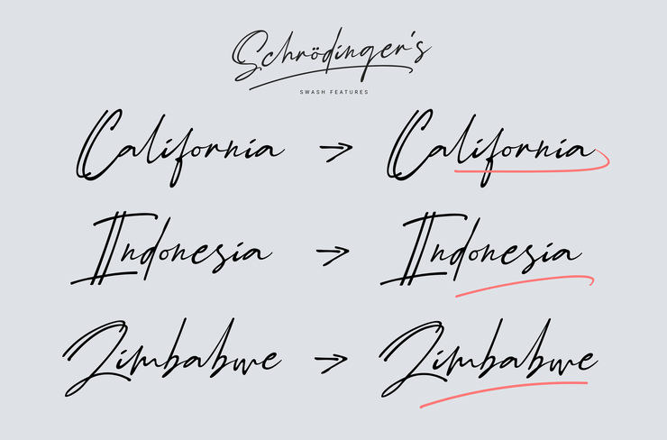 Schrödinger 's字体 8