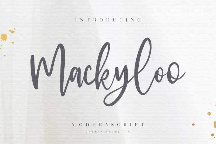 Mackyloo字体 6