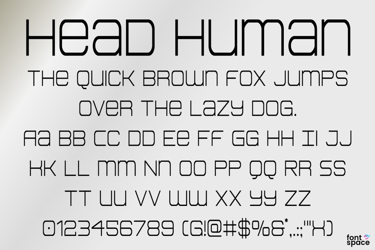 Head Human字体 1