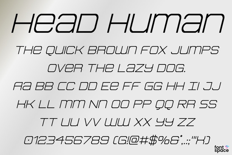 Head Human字体 2