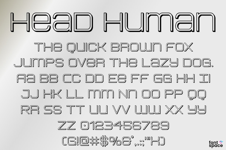 Head Human字体 3