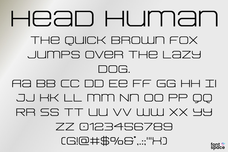 Head Human字体 4