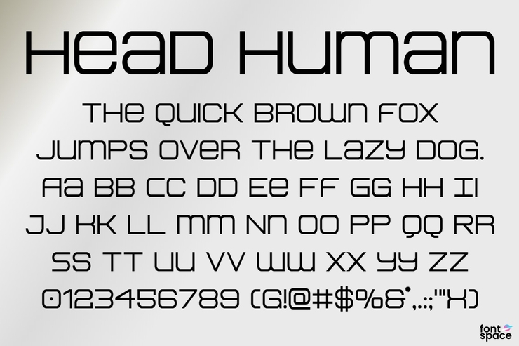 Head Human字体 6